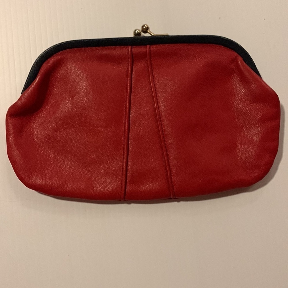 VINTAGE Clutch Wallet Red L 8 W 5